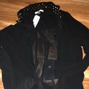 BNWT black sheer top 🖤